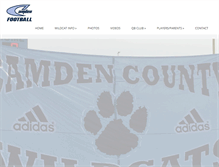 Tablet Screenshot of camdencountywildcatfootball.com